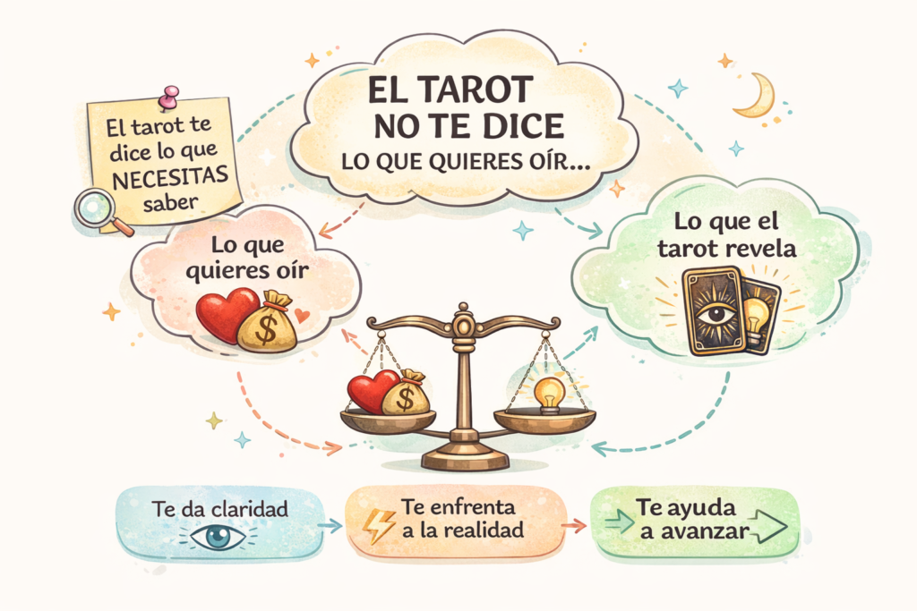 El tarot no te dice lo que quieres oir