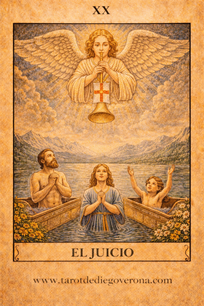 el juicio Diego Verona. tarot del amor
