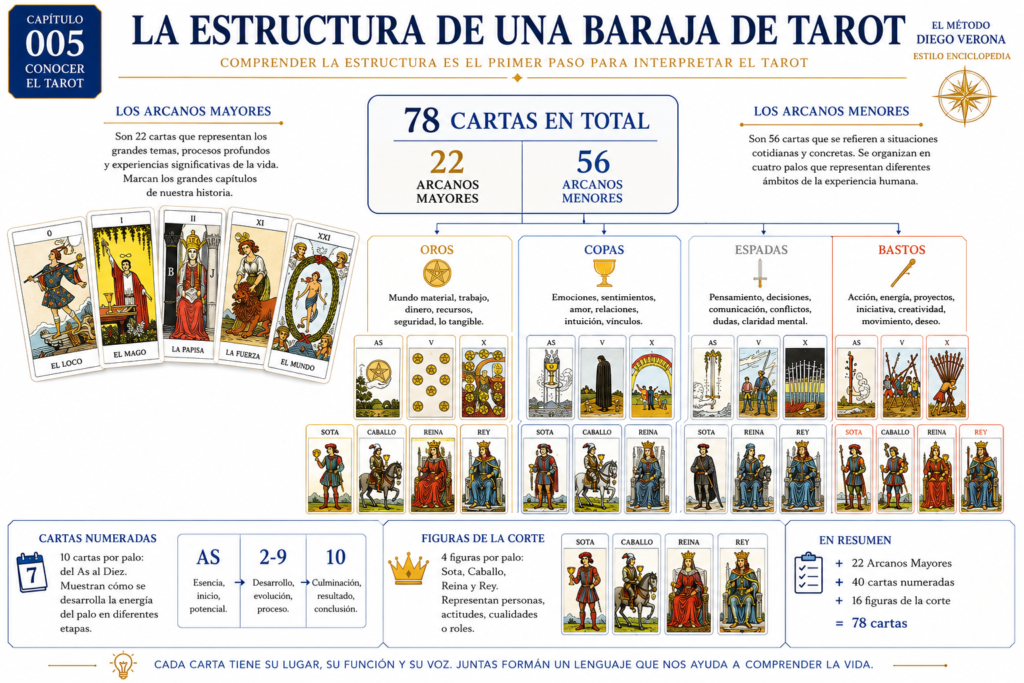 Estructura de la baraja de tarot