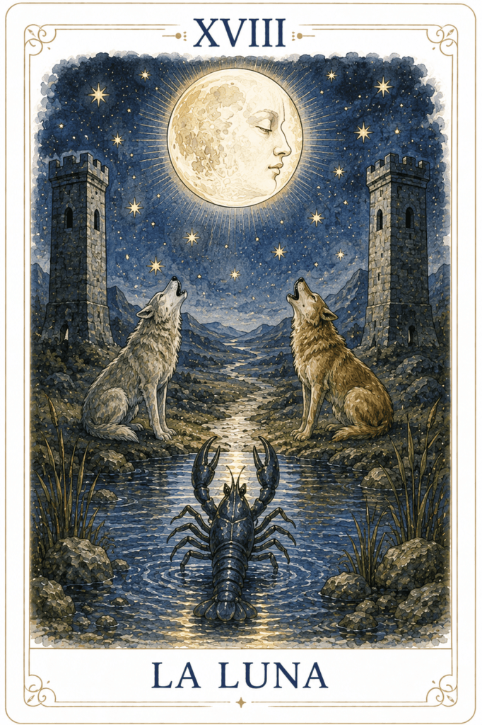 Arcano La Luna. Curso de TArot de Diego Verona.