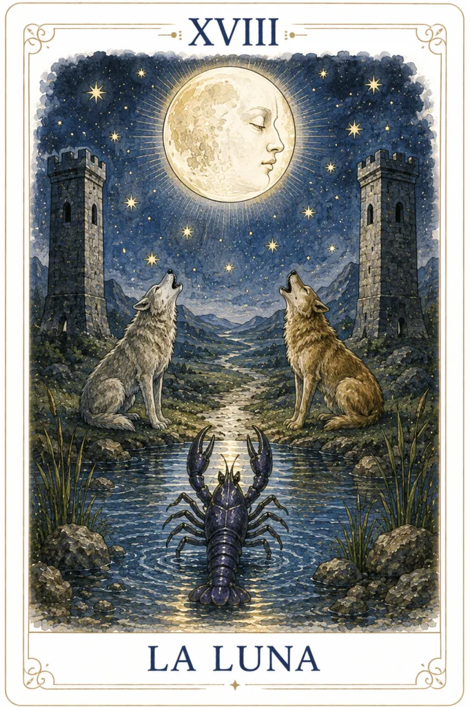 Arcano La Luna. Curso de TArot de Diego Verona.